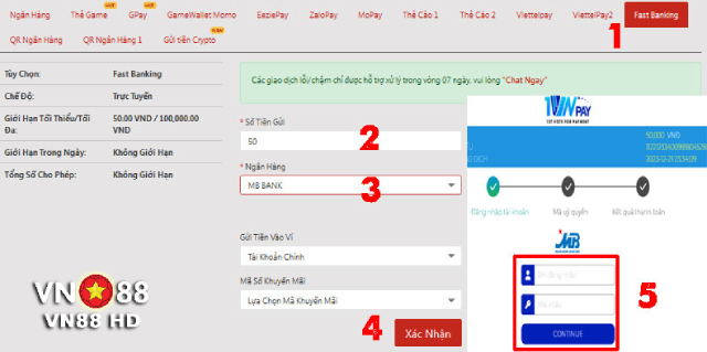 Cách để bạn nạp qua Fast Banking dễ mà nhanh