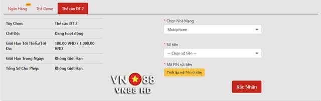 Cách rút tiền VN88 qua thẻ cào điện thoại siêu tiện lợi!